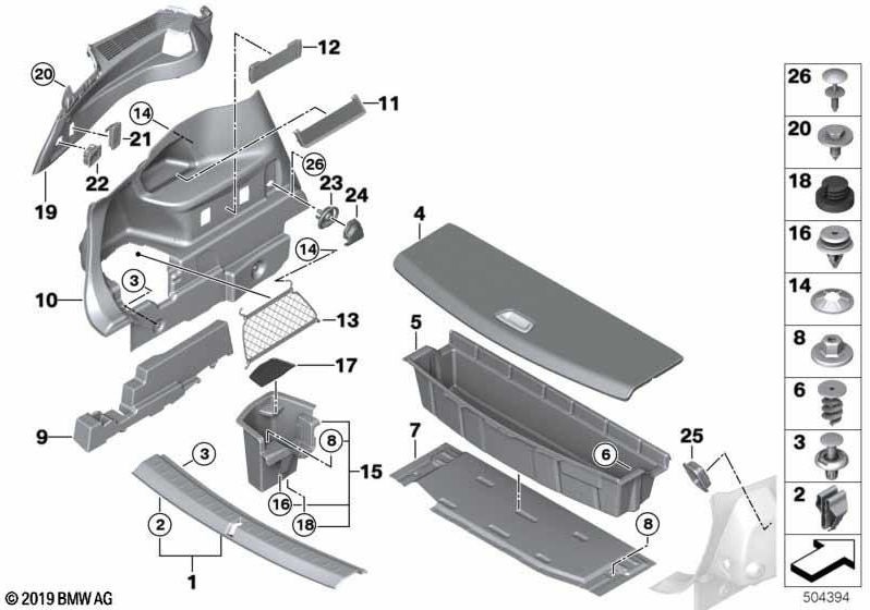 BMW本物のクランプテープ右無攻撃（51477463662）| 51477463662