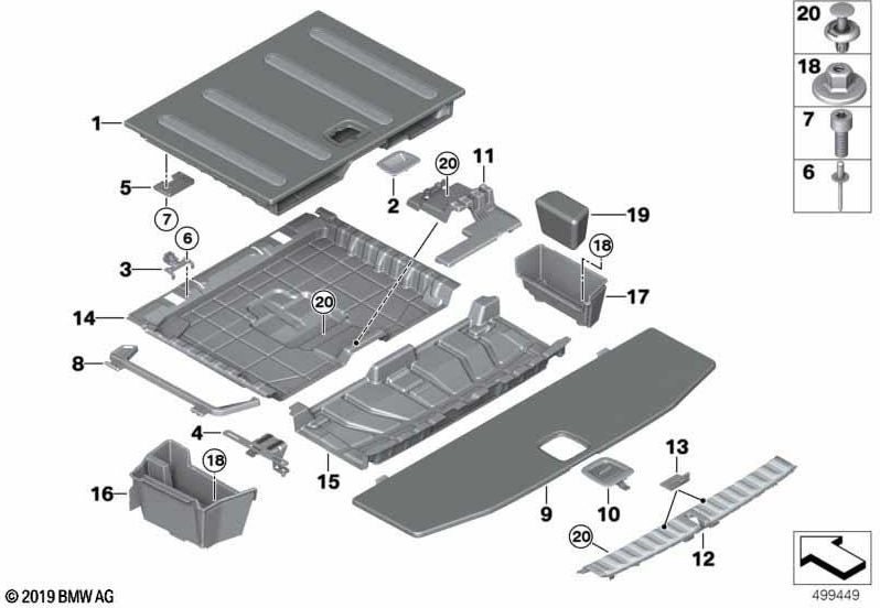 BMWフロントの本物のラッシュバー荷物格差（51477473727）| 51477473727