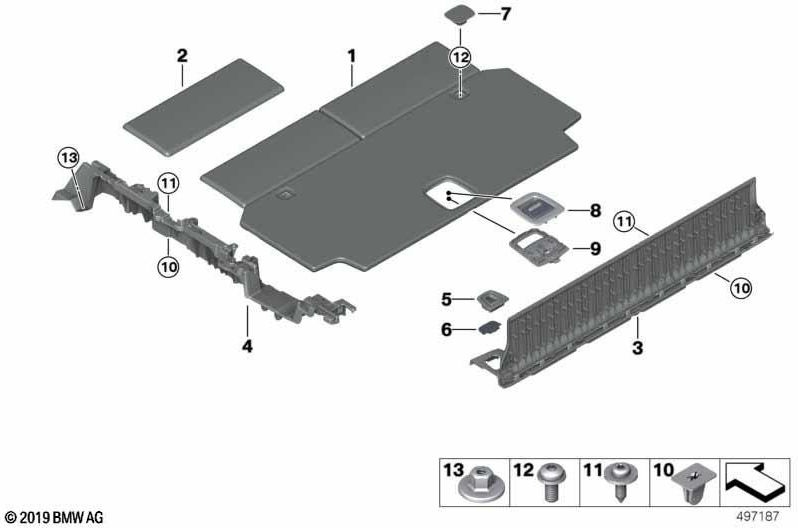 BMW本物の絞りブラック（51479493107）| 51479493107