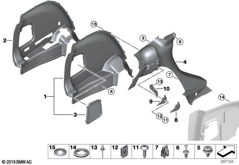 BMW本物のホルター録音左のファシバル（51479807003）| 51479807003