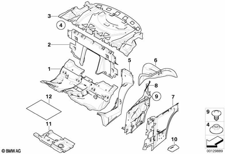 BMW純正シャリソ。 radhaus荷物コンパートメント左（51487052489）| 51487052489