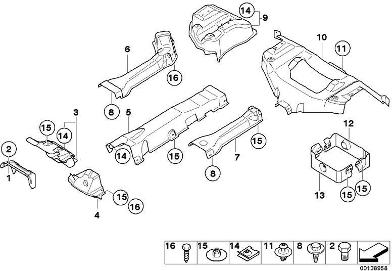 Noiled Dampers近くのBMW純正加熱断熱材（51487201451）| 51487201451
