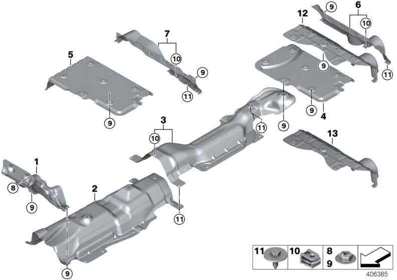 BMW純正加熱断熱トンネル2WD（51487290777）| 51487290777