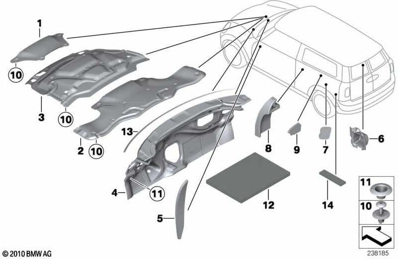 BMW純正ダムバット（51487294286）| 51487294286