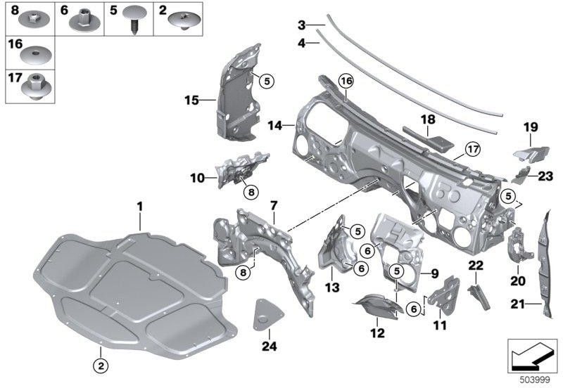 BMW本物のシールサイドフレーム左（51487352221）| 5148735221