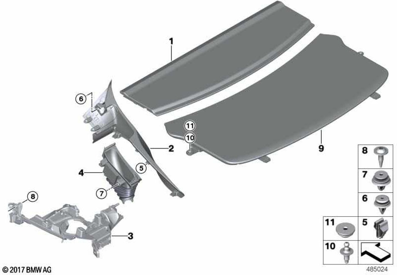 BMW本物のレイニングブードバックベージュ（51497345206）| 51497345206