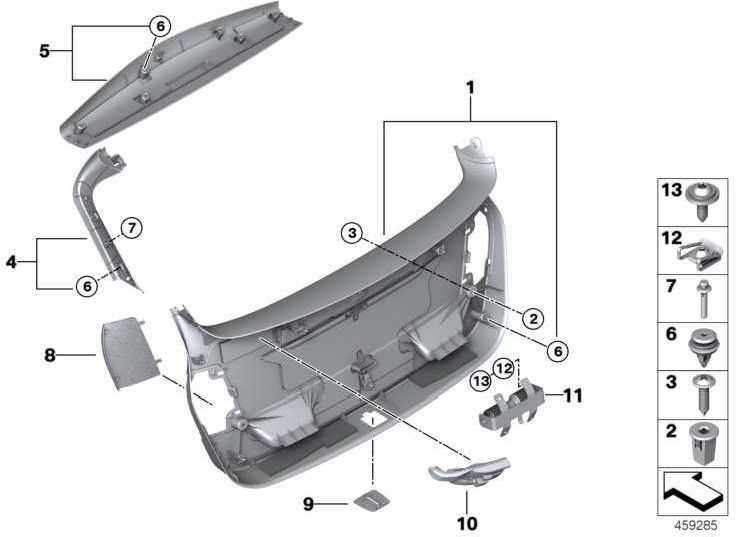 BMW純正ボタン2シリーズmini（51497455851）| 51497455851