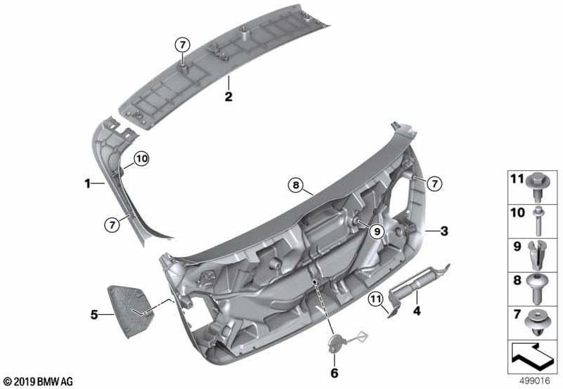BMW純正フラップランプ変更左（51497456067）| 51497456067