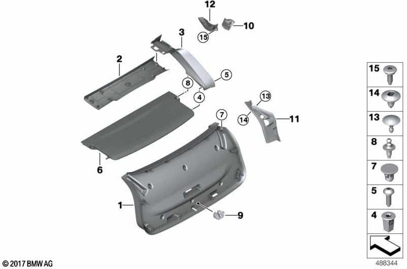 BMW純正ショットバックブラック（51497483726）| 51497483726