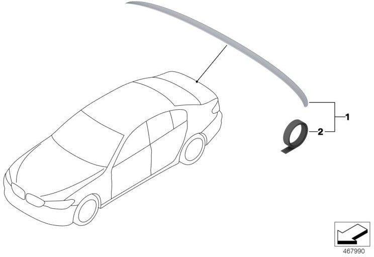 BMW本物のglebband（51628072571）| 51628072571