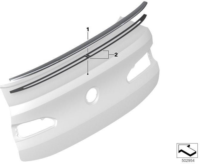 BMW本物のセットKlebe Band Heckpoiler CFK（51628084507）| 51628084507