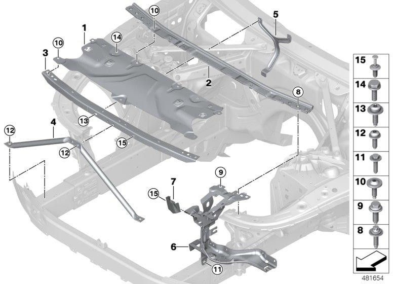 BMW右側の本物の録音ヘッドライト（51647383858）| 51647383858