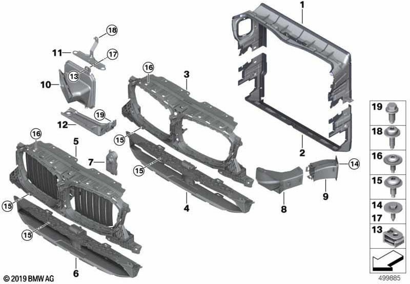 以下のBMW純正エアガイド（51647397473）| 51647397473