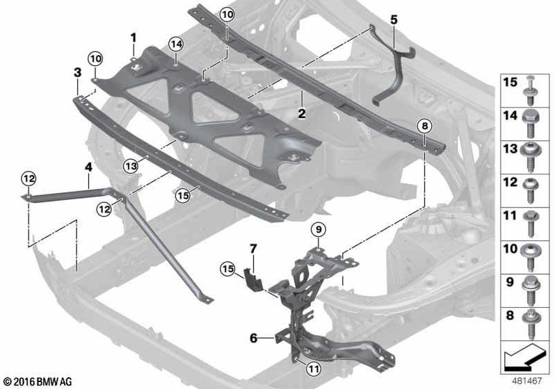 BMW純正Y-Strebe（51647437514）| 51647437514