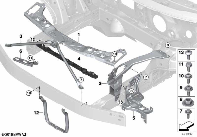 BMW純正U-Strebe ECE（51648493493）| 51648493493
