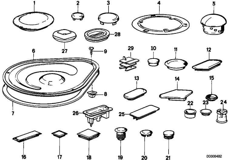 BMW本物のクラブプラグD = 10mm 3シリーズ7シリーズX3 X4 Z4（517111906001）| 51711906001