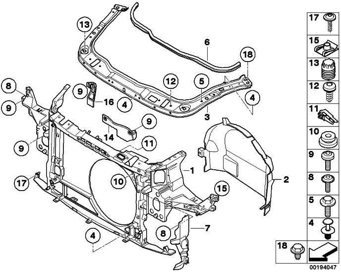 BMW本物のSchlossbrückeMini（51717147911）| 51717147911