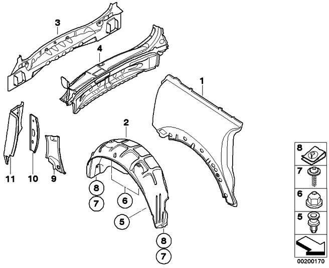 BMW本物のカバーRadhaus Leart Mini（51717162104）| 51717162104