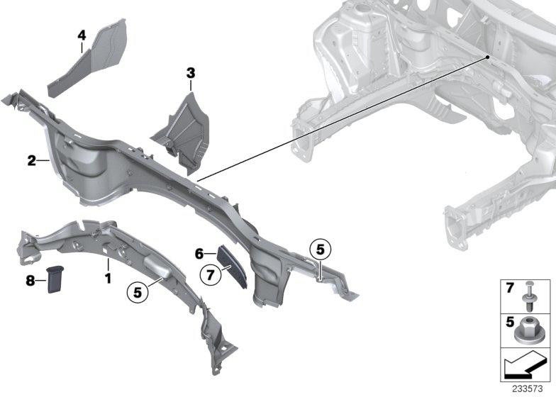 BMW本物のカバー（51719801777）| 51719801777