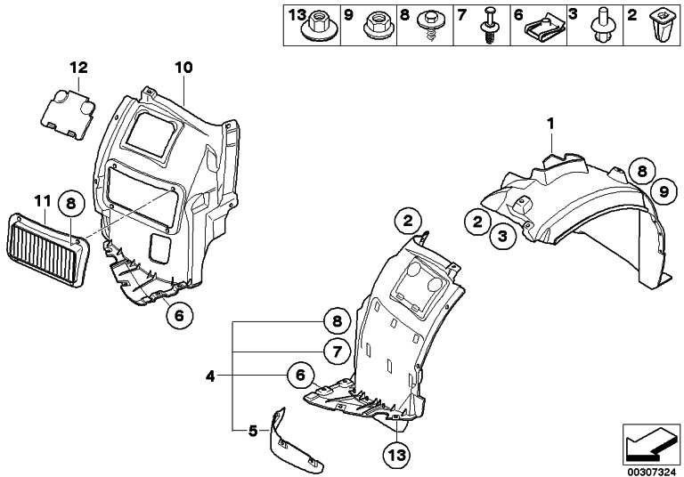 BMW右側の本物の空気保護モーターオイルクーラー1（51747194460）| 51747194460