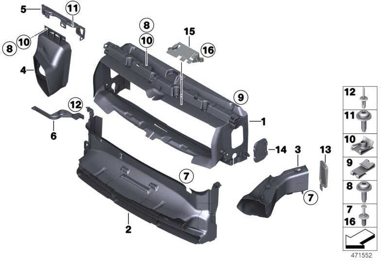 BMW純正空気保護ウォータークーラー1シリーズ（51747383766）| 51747383766