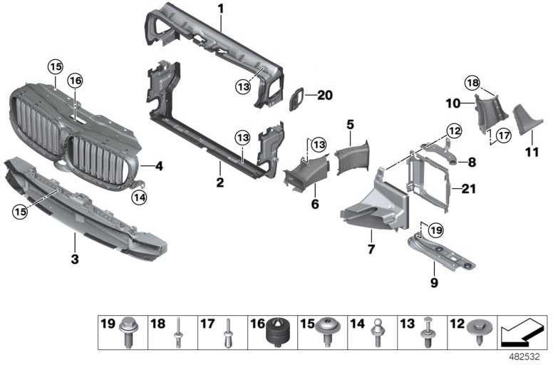BMW本物の航空保護ブレーキラダ左（51747394665）| 51747394665