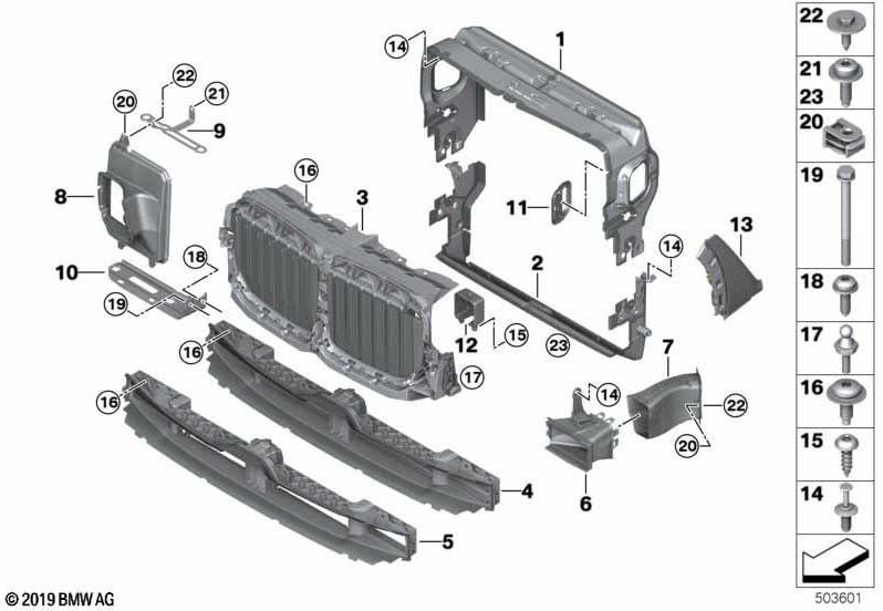 BMW本物の航空保護ブレーキラドハウス左（51747454029）| 51747454029