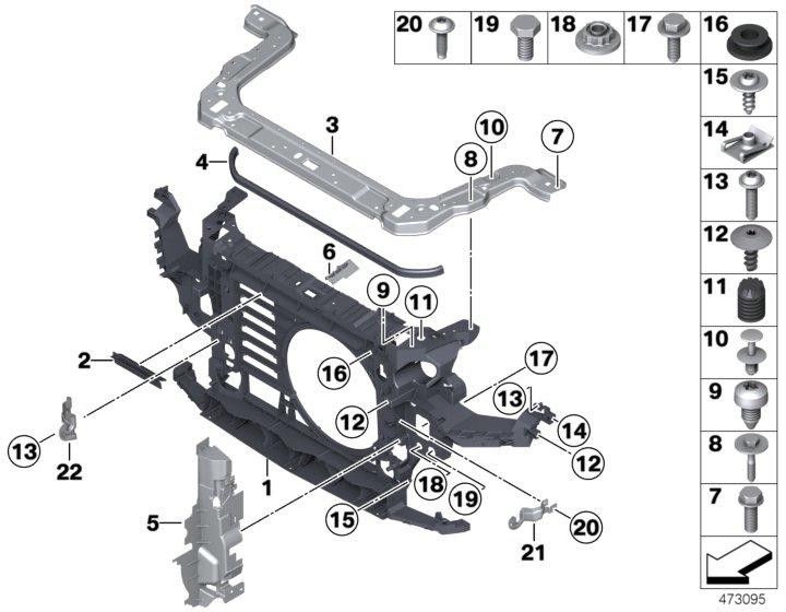 BMW左側の本物の空気保護（51749807049）| 51749807049