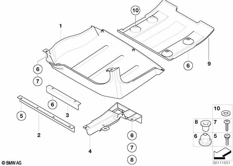 BMW右側の本物の風のデフレクター（51757129682）| 51757129682