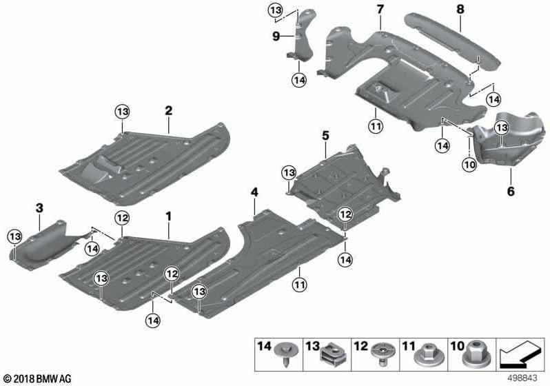 BMW純正アンダーボディ衣料品タンク右（51757435570）| 51757435570