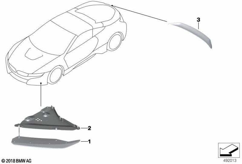 左下のBMW純正カバー（51757499363）| 51757499363