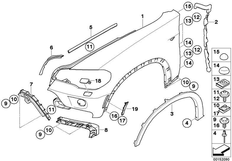 BMW純正絞り自転車は正面で右20 "（51772452529）| 51772452529