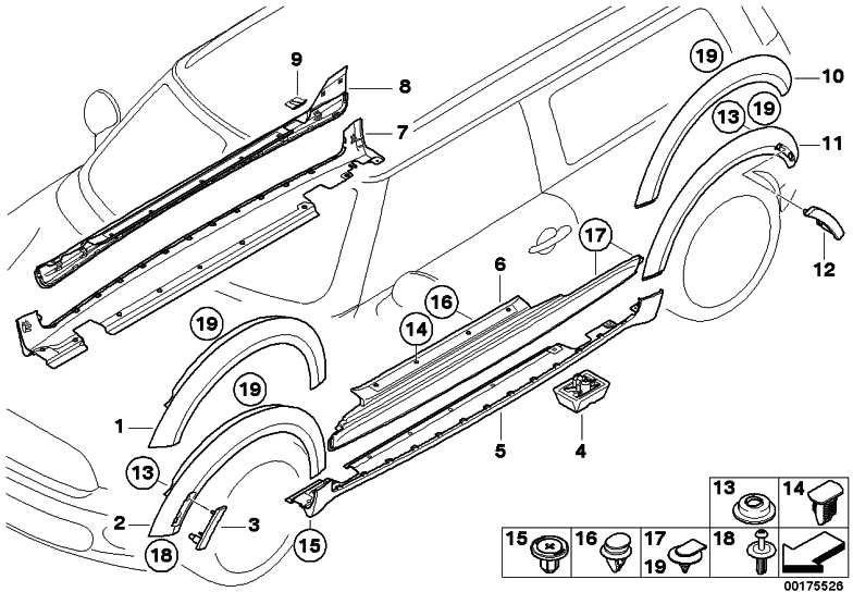 BMW左上のプライミングミニ（51772757763）のBMW本物のカバースウェラー| 51772757763