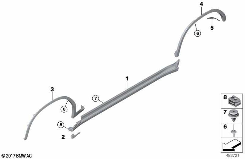 BMW右側の本物のradlauf anpert（51777181678）| 51777181678