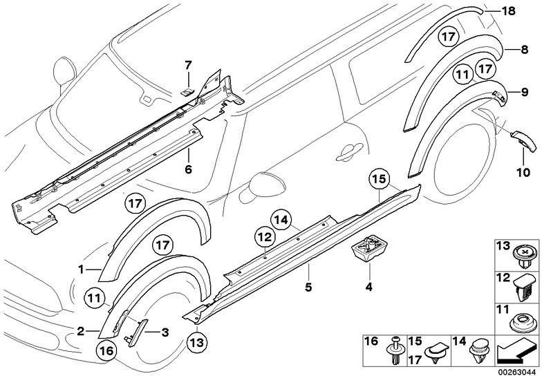 BMW純正拡大側壁フロント右サイド​​マーカー（51777343342）| 51777343342