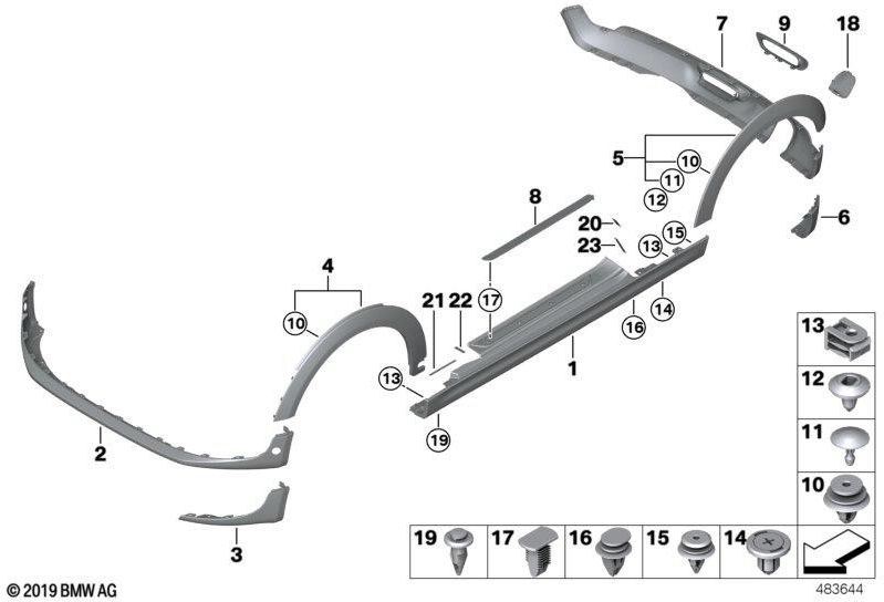 BMW本物のブレンドradlaufフロント左（51777376869）| 51777376869