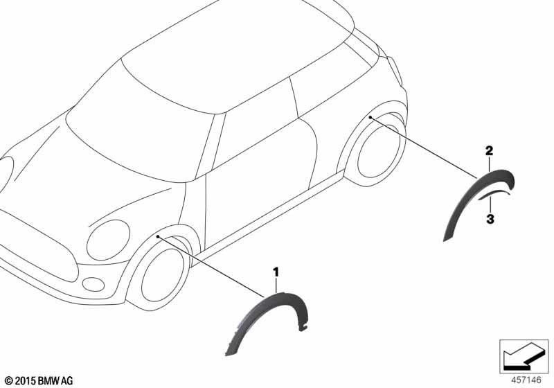 BMW右の右JCW（51777387894）にある本物のブレンドradlauf | 51777387894