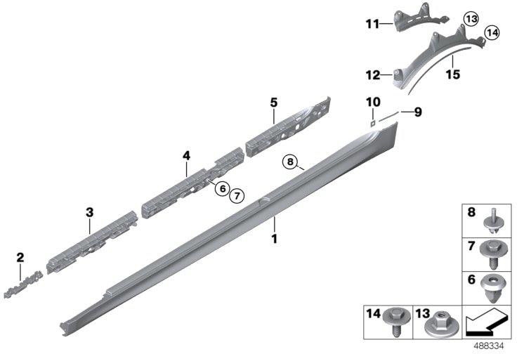 BMW左後部の本物のradlauf anpert -m-（51778076663）| 5177807663