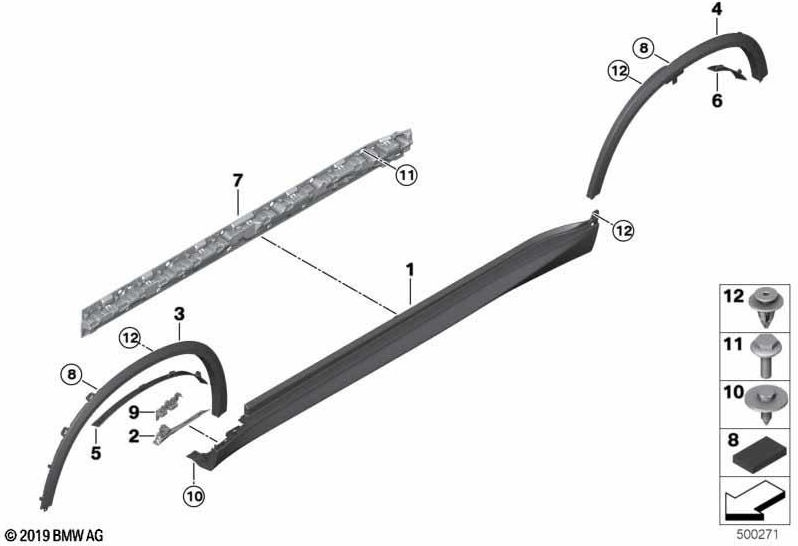 BMW左前面の本物のradlauf anpert（51778099123）| 51778099123