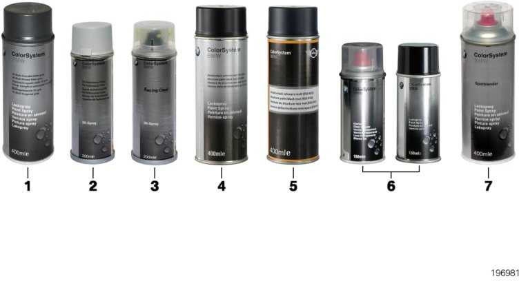 BMW純正1Kマルチグレイングレー400ml（51912154412）| 51912154412