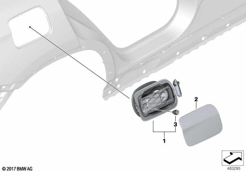 BMW本物のFindle Flap（51917414476）| 51917414476