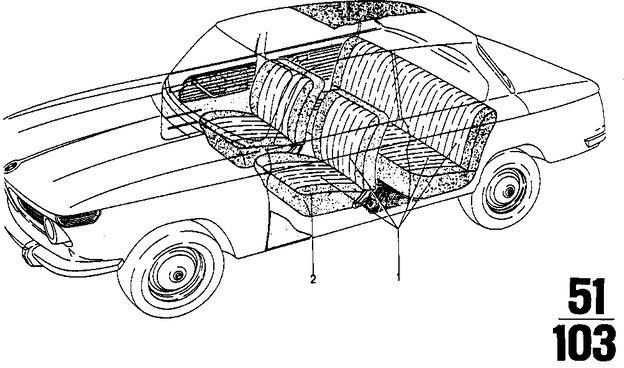 BMW本物の室内装飾品ブラックナイロンフロックコード（51921822083）| 51921822083
