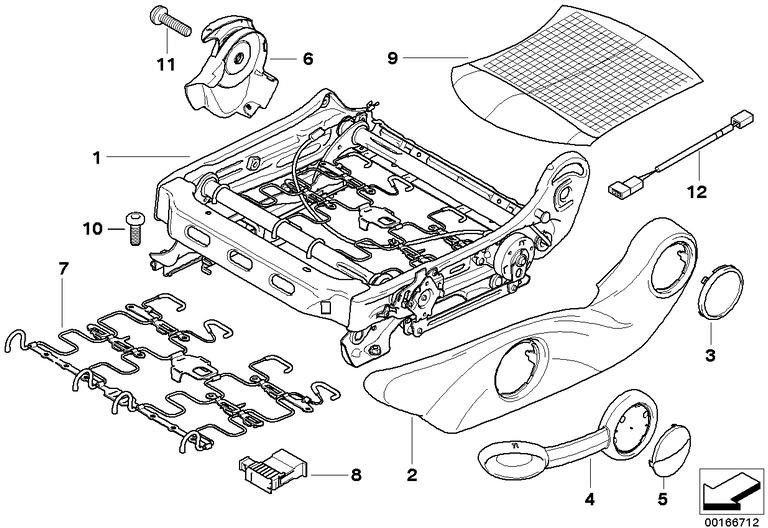 BMW左のカーボンブラックの外側の本物の開口部（52102757643）| 52102757643