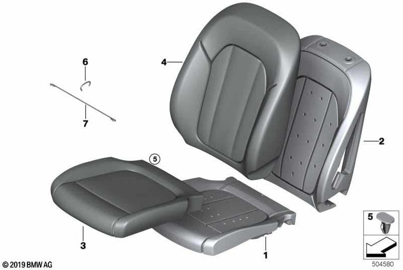 BMW純正フォームパーツベースシート（52106994372）| 52106994372