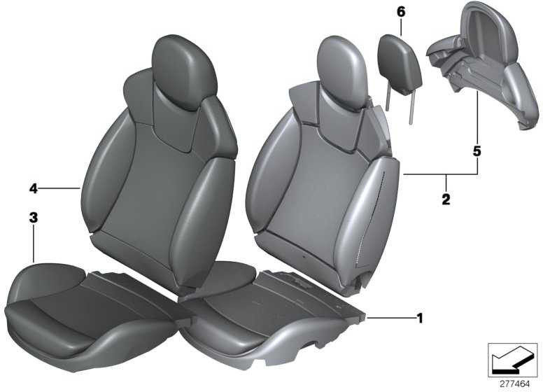 BMW本物の挿入Recaro Headrest Right Mini（52107306994）| 52107306994