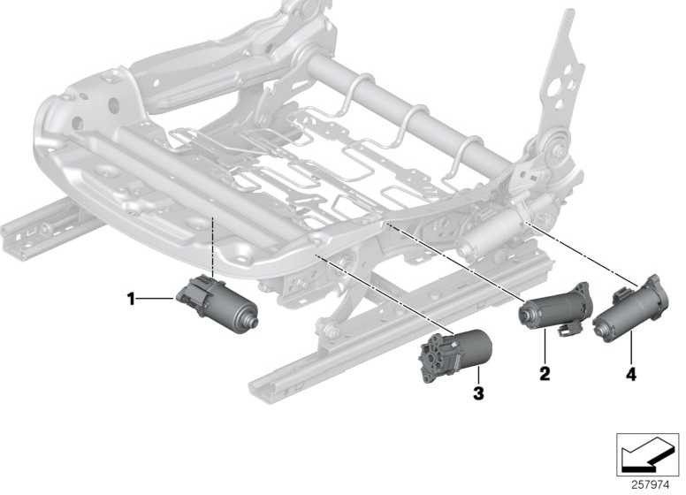 BMW純正ドライブシート高さ調整右1シリーズ4シリーズ（52107328697）| 52107328697