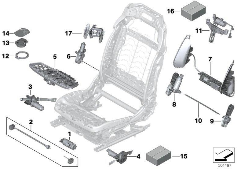 BMWバックレスト幅調整を備えた本物のロードース（52107387535）| 52107387535