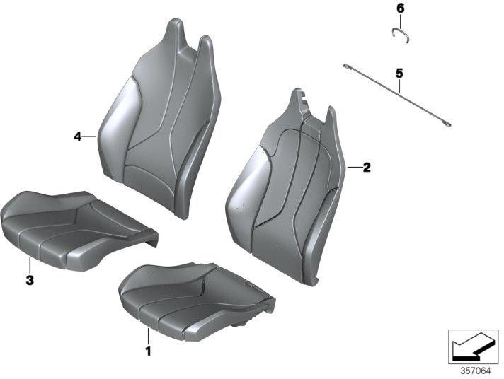BMW純正フォームパーツシート（52107398707）| 52107398707