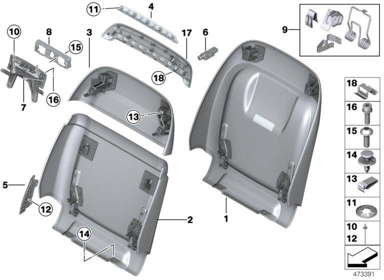 BMW純正バックワンドベースMokka（52107410110）| 52107410110