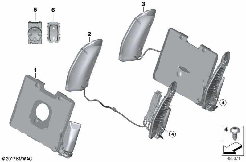 bmwポンプ付き本物のロードシス枕（52107418338）| 52107418338